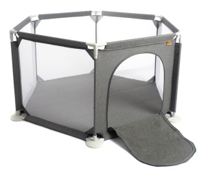 Ogradica za igru 66x116x135cm siva BBO Funzone OB-511GREY