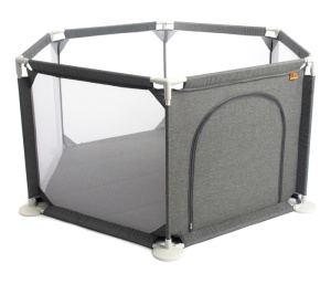 Ogradica za igru 66x116x135cm siva BBO Funzone OB-511GREY - Img 2