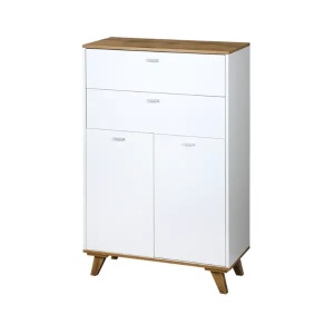 Ormarić sa dve ladice i dvoje vrata 60x28x96cm beli lak Kesper KSP15993