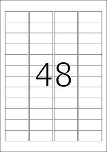 Outdoor etikete 45,72x21,16 A4 1/10 bela - Img 2