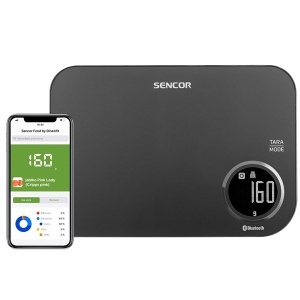 Pametna bluetooth kuhinjska vaga crna SKS 7078BK Sencor APA01935