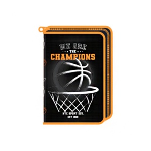 Pernica Puna 1 Zip Octopus P1Zp2602F We Are The Champions 13x19x3cm crna narandžasta