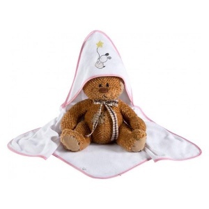 Peškir za bebe Choo Choo pink Klups K087T