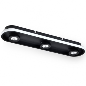 Plafonjera Vesta 476 21W+3x5W 3000K Crna 201421