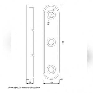 Plafonjera Vesta 476 21W+3x5W 3000K Crna 201421 - Img 3