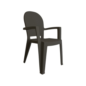 Plastična stolica ratan Avala antracit 63183