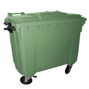 Plastični kontejner 770l ravan poklopac zelena 6011-7