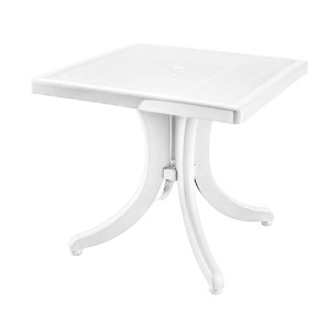 Plastični sto Orlando 80x80cm beli 55941