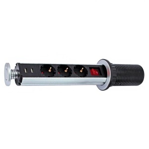 Pop-Up utičnica 3x šuko 2x usb 1.8m kabl 3x1,5 Commel C234-181 - Img 2