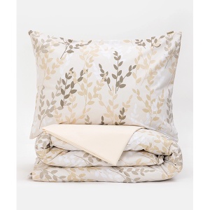 Posteljina Set 3 dela 140x200cm pamučni šifon Herbal bež braon