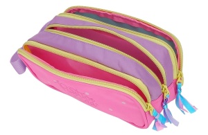 Prazna pernica sa 3 pregrade Movom Positiv Mind 22x10x9cm roze - Img 4