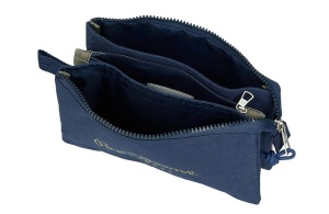Prazna pernica sa sa 3 pregrade Pepe Jeans Arwyn 22x12x5cm tamno plava zelena - Img 4