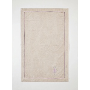 Prekrivač za bebe frotir sa vezom 80x120cm Balerina bež