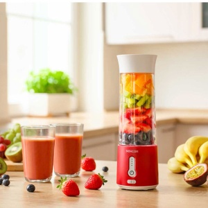 Prenosni blender Sencor SBL 134RD crveni 150W 500ml - Img 5