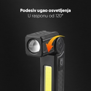 Punjiva LED baterijska lampa 3W P50 LED PL6704 - Img 2