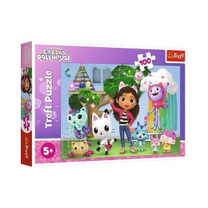 Puzzle 100 delova Gabby's dollhouse