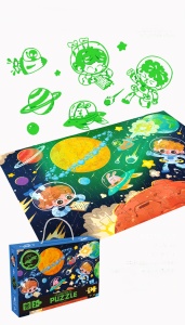 Puzzle koje svetle u mraku svemir 96 delova
