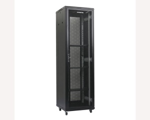 Rack orman samostojeći 42U MaxPro Line crni 800x1000mm sa perforiranim vratima