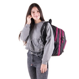 Ranac 2u1 Teens Pink Black Dot Pulse 121793 - Img 4