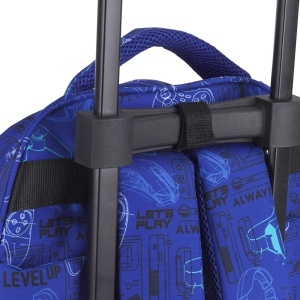 Ranac školski sa točkićima RASKLOPIV 34x46x20 cm 23 l - 1,8 kg Gaming - Img 8