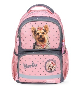 Ranac za školu Belmil Midi 338-36 Glam Yorkie 26x15x41cm