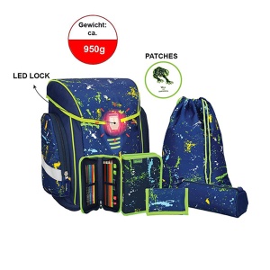 Ranac za školu Spirit Cosmo LED kopča Set TTS 407039