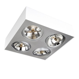 Reflektor Bloq plate/spiral bela Philips 57004/31/LI