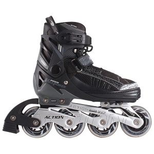 Roleri 132B Crni Alu Šina Vel. L(39-42) PVC Točkići 2017 - 3090008