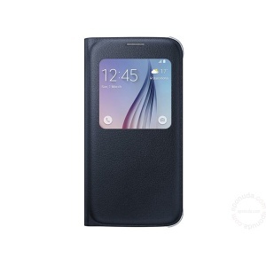 SAMSUNG Maska sa preklopom i prozorom S6, crna EF-CG920-PBE