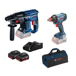Set akumulatorskih alata - čekić + vibracioni odvrtač GDX 180-LI Bosch 0615990M30