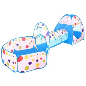 Set dečiji šator tunel bazen za loptice 3u1 1010