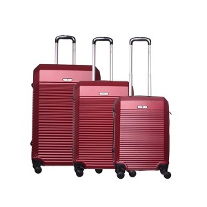 Set kofera 3/1 ABS 55/65/75cm bordo Capri Enova 524.240.24