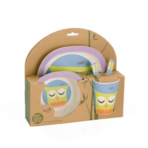 Set za hranjenje dece Sovica 5/1 BigBamBoo BB103-2