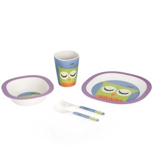 Set za hranjenje dece Sovica 5/1 BigBamBoo BB103-2 - Img 2