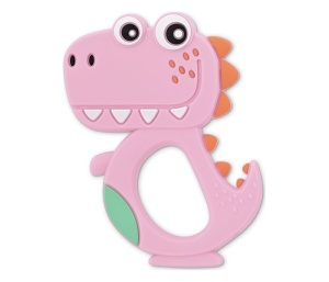 Silikonska Glodalica za Bebe Roze Dino Lorelli 10210820002