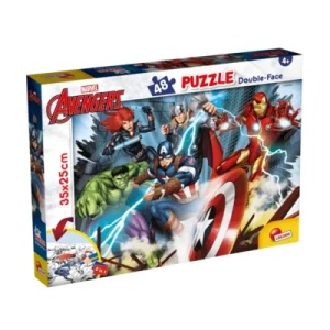 Slagalica Marvel Avengers 2u1, 48 delova, 35x25cm