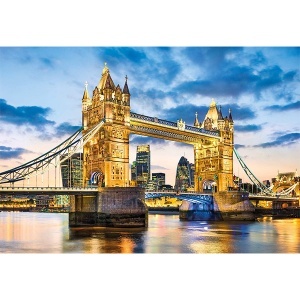 Slagalica Tower Bridge at Dusk Panorama 2000 delova Clementoni 979653 - Img 3