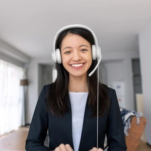 Slušalice sa mikrofonom žičane headset stereo bele H390 Logitech ZVU02757 - Img 3