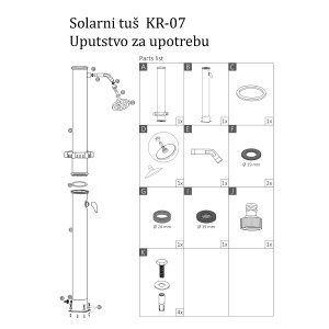 Solarni tuš 20 L KR-07 - Img 3