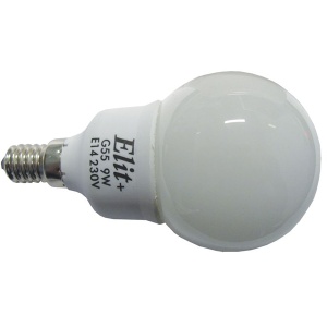 Štedna fluo sijalica Elit G55 9W E14 2700K ELF4701