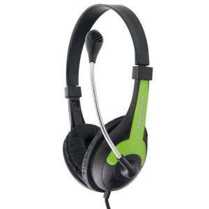 Stereo slušalice s mikrofonom ESPERANZA BLACK / GREEN EH158G