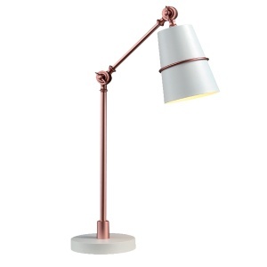 Stona lampa Spider 1XE27 bela Elmark 955SPIDER1T/WH