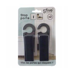 Stoper za vrata 2kom 12,5x4,2x2,8cm PVC 5Five 119467 - Img 2