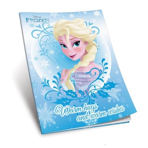 Sveska Frozen Elsa Warm hugs svetlo plava A5 meki povez 68216-k3