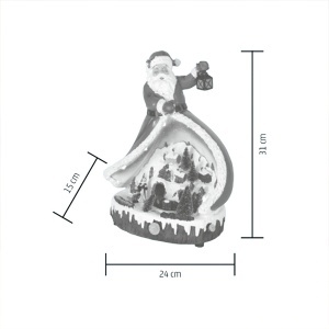 Svetleća LED diorama deda mraz i planina Home DRM13 - Img 3