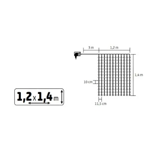 Svetleći niz sa 168 toplo belih LED dioda Home KIN168DWW - Img 2