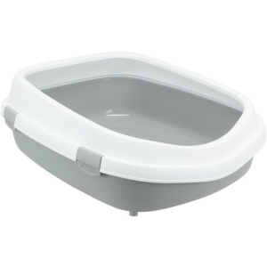 Toalet za mače XXL 56x25x71cm sivo beli