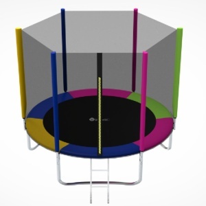 Trambolina Trampolina Premium Stil Multicolor 305cm sa merdevinama i unutrašnjom sigurnosnom mrežom - Img 2