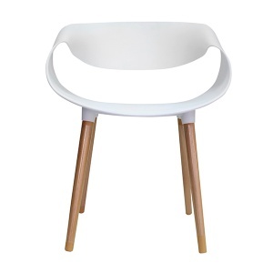 Trpezarijska stolica moderna Twist bela FA0034 - Img 2