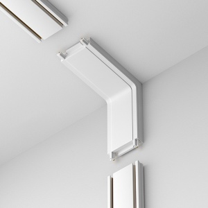 Ugaoni L konektor za ultra slim magnetne šine 145-59567 55x25mm Eurolamp 14754 - Img 3